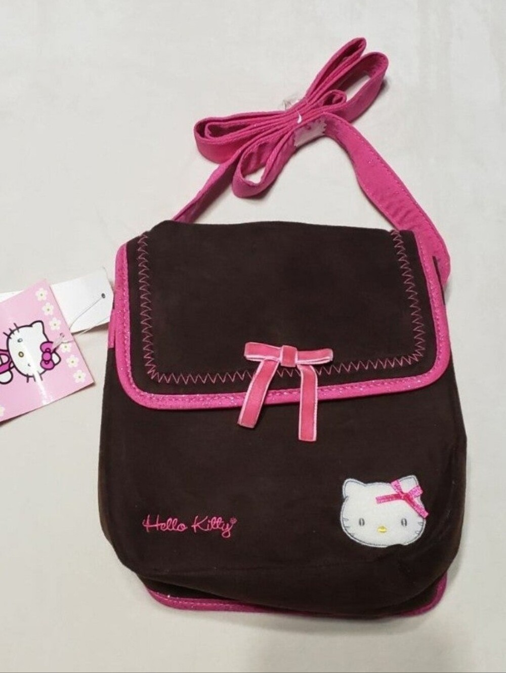 Y2K Hello Kitty Brown Small Purse Messenger Bag Sanrio